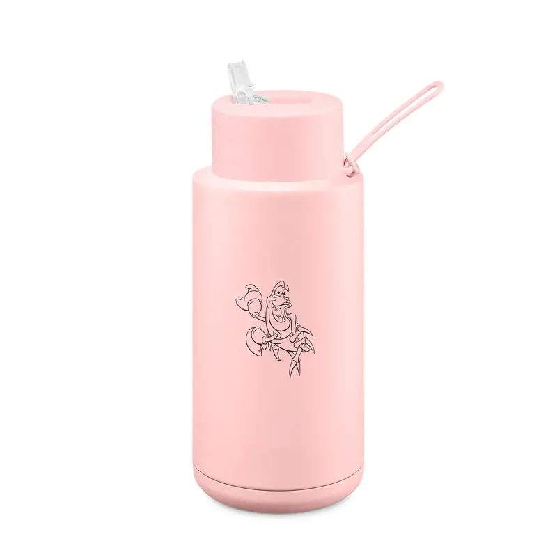 Frank Green Sebastian Ceramic Reusable Bottle With Straw Lid 1,000Ml (34Oz) - Blushed 1