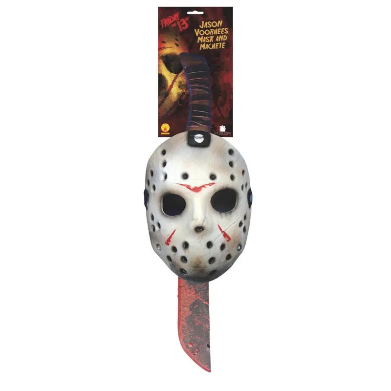 Friday The 13Th Jason Voorhees Mask & Machete 1