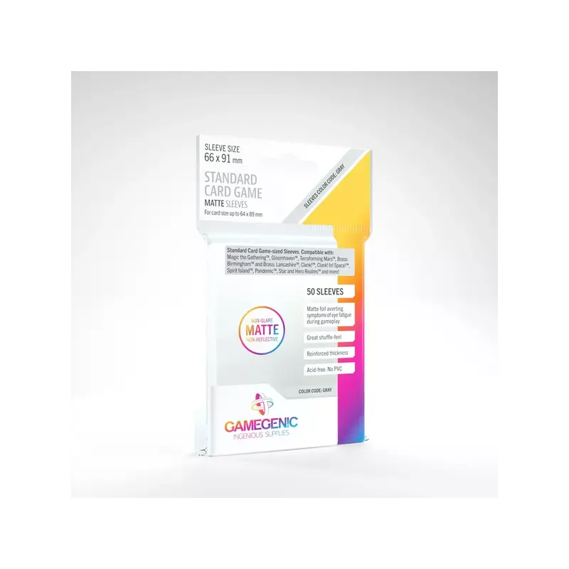 Gamegenic: Matte Standard Card Sleeves (50) 1
