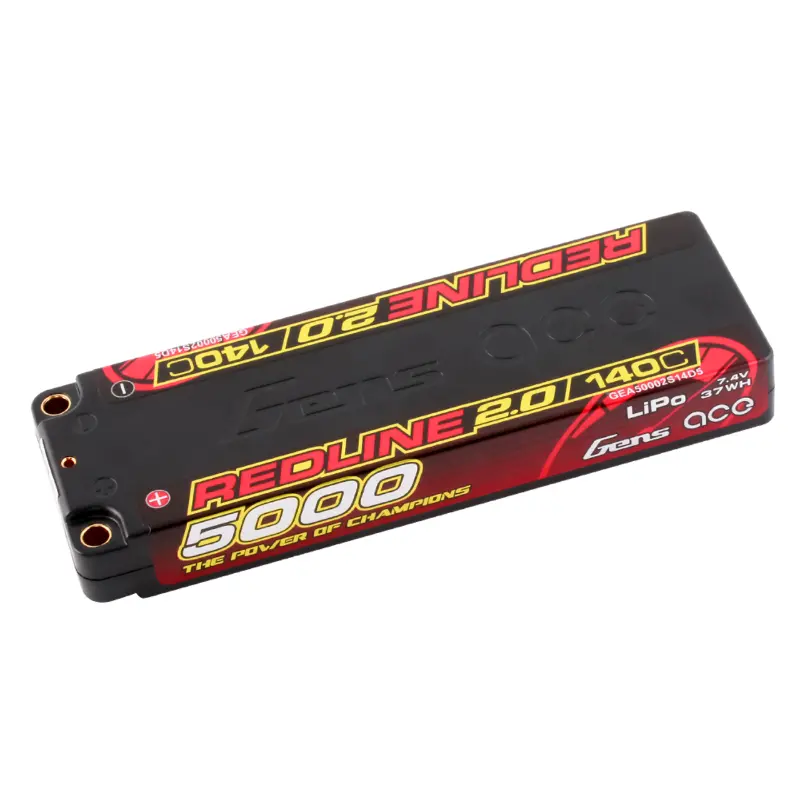 Gens Ace: 5000Mah 2S 140C Redline 2.0 Lipo 1