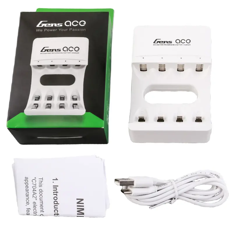 Gens Ace: Aa & Aaa Nimh Rechargeable Battery Charger 1