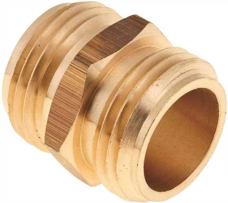 Gilmour - 3/4'' Mht X 3/4'' Mht Brass Double Male Connector - 877014-1002 1