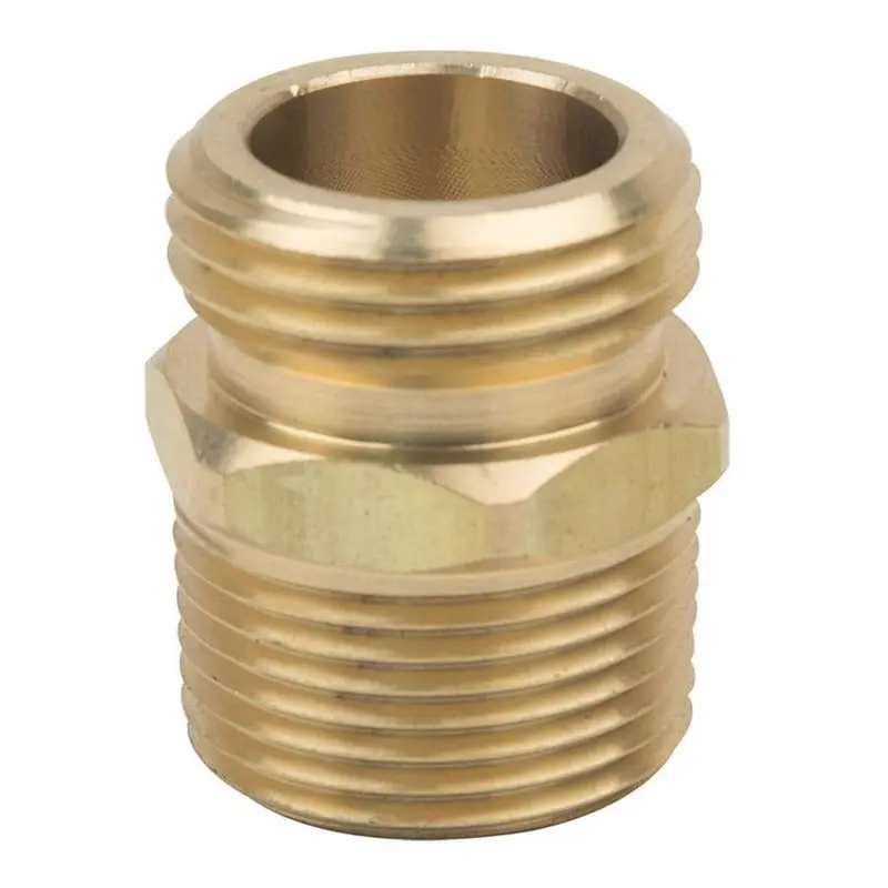 Gilmour - 3/4'' Mipt X 3/4'' Mht Brass Double Male Connector - 877054-1002 1