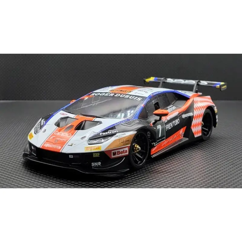 Gl Racing: 1/28 Black/Orange Lbo Gt3 Body 98Mm 1