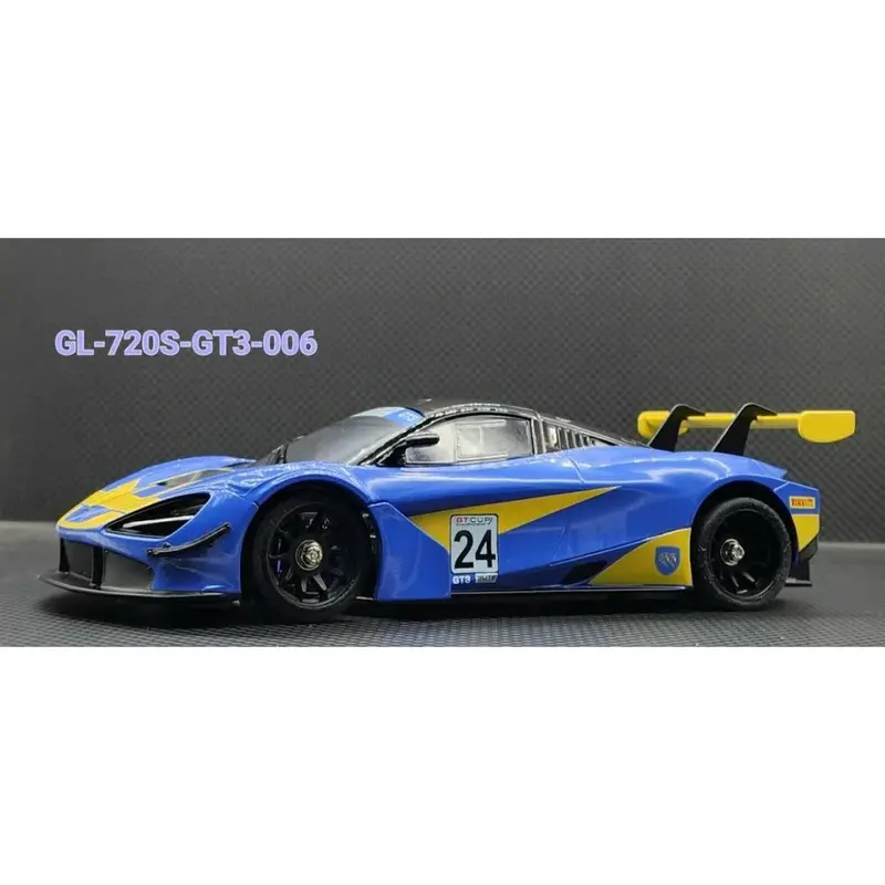 Gl Racing: 1/28 Gtcup #24 Mclaren 720S Gt3 Body 102Mm 1