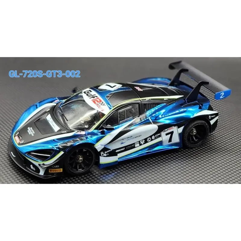 Gl Racing: 1/28 Gulf12hours Mclaren 720S Gt3 Body 102Mm 1
