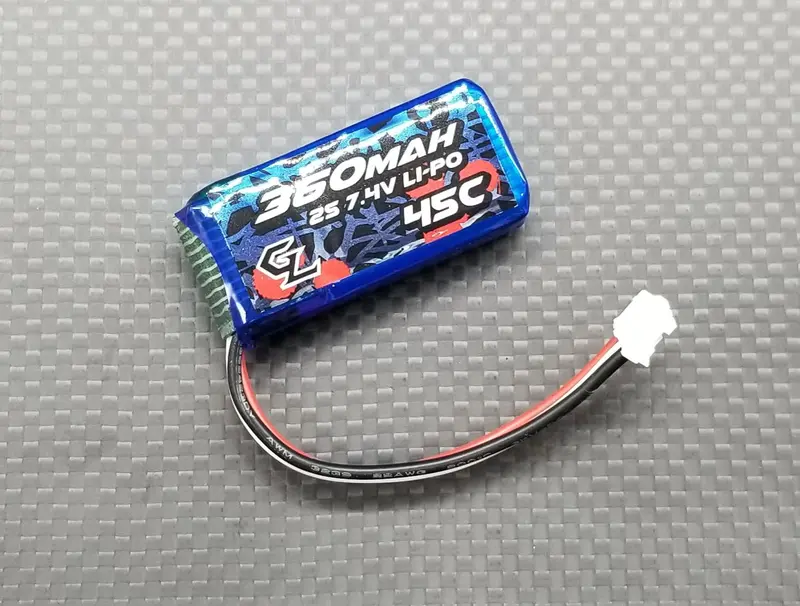 Gl Racing: 360Mah 7.4V 45C 2S Lipo Battery (Gby003) 1