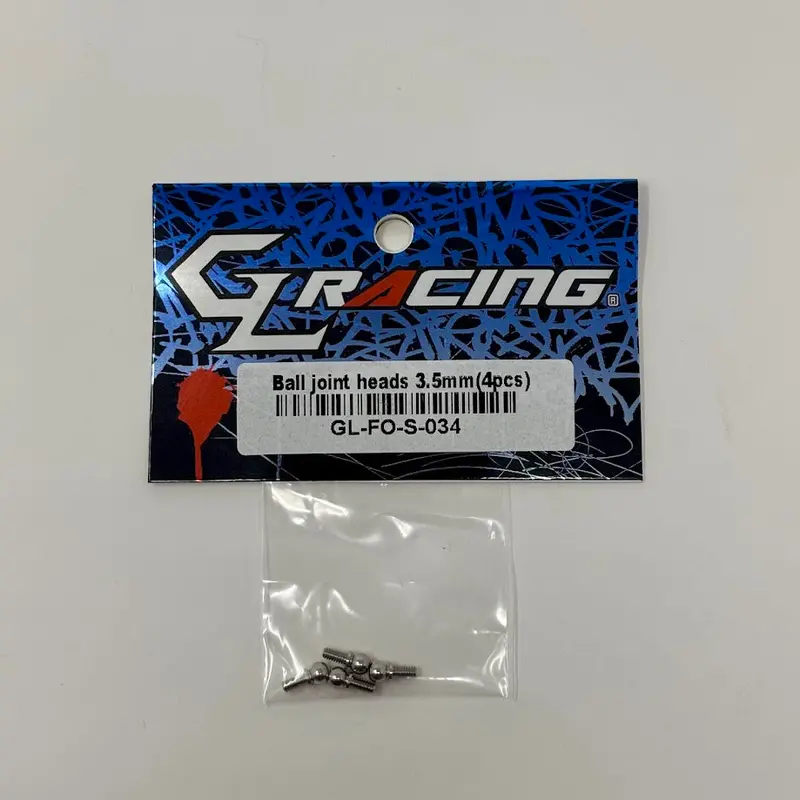 Gl Racing: Gl Formula One 3.5Mm Ball Joint Heads (4Pcs) 1