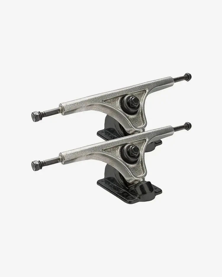 Globe Slant Reverse Kingpin Longboard Trucks - 150Mm Raw / Flat Black 1
