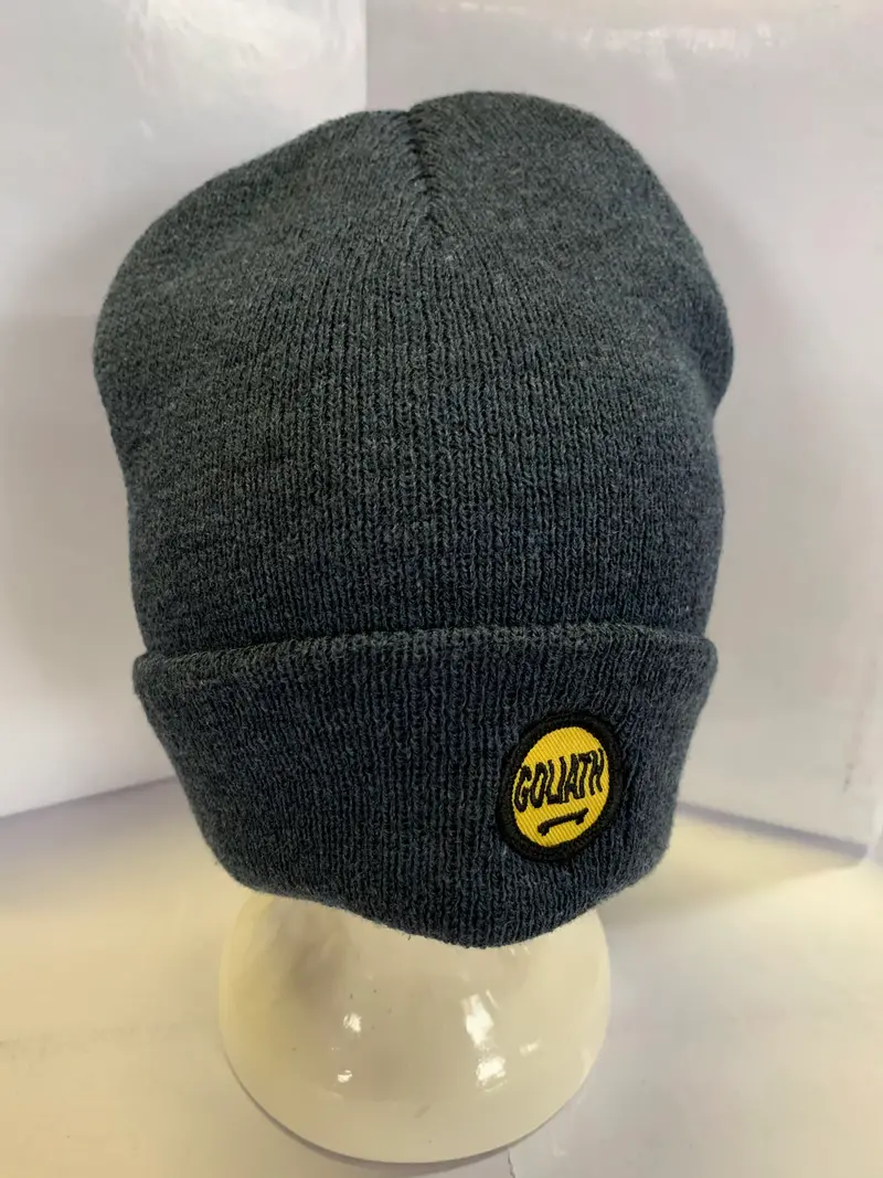 Goliath Skate Fold Up Beanie Steel Blue 1