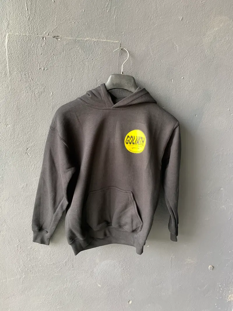 Goliath Skate Pullover Hood Black Youth 1