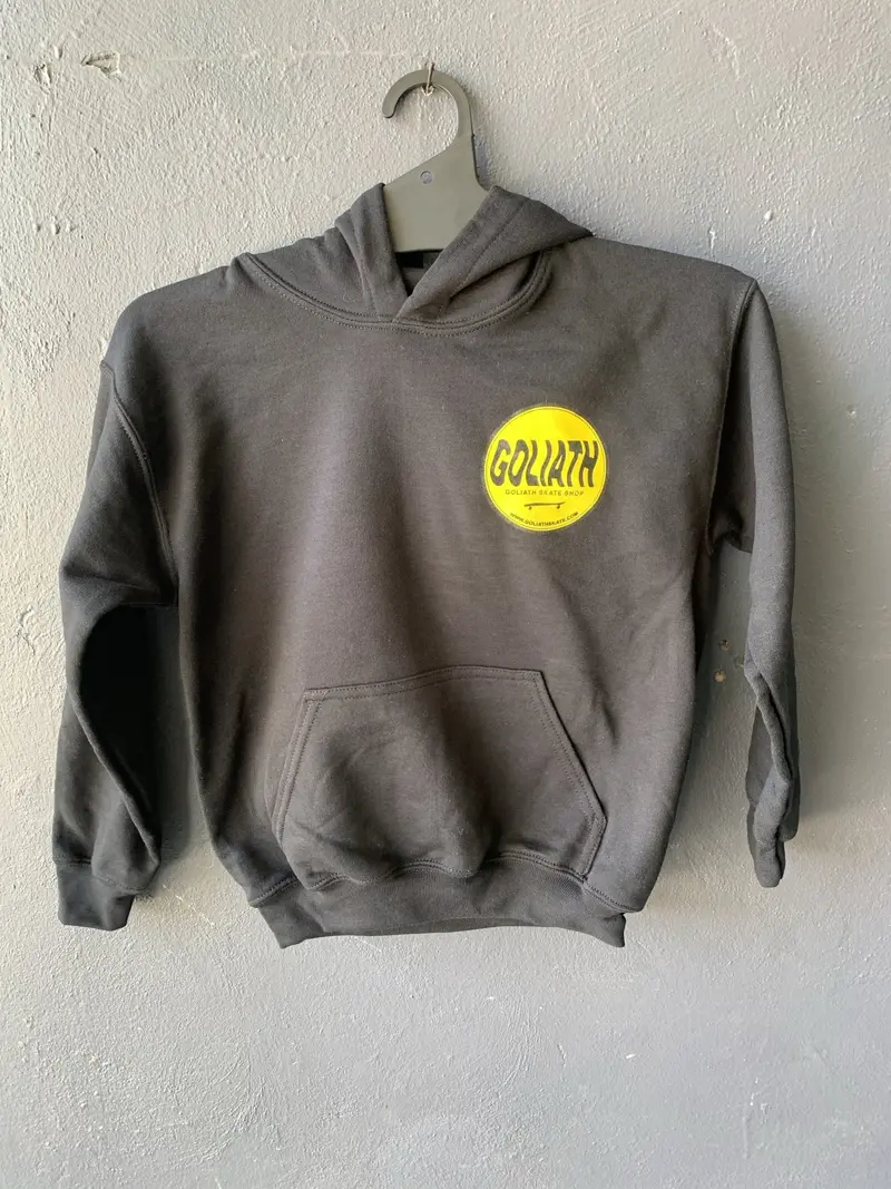 Goliath Skate Shop Pop Over Hood Black Youth 1
