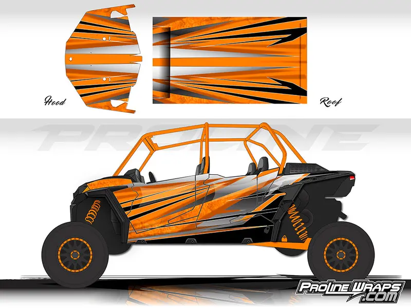 Granite Design Wrap Kit for Polaris RZR XP 4 1000