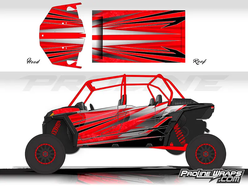 Granite Design Wrap Kit for Polaris RZR XP 4 1000