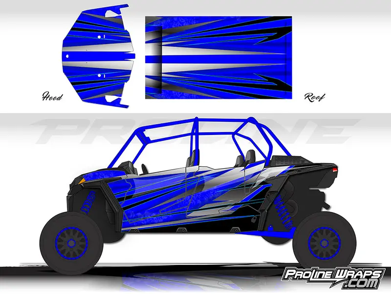 Granite Pattern Vinyl Wrap for Polaris RZR XP 4 Turbo