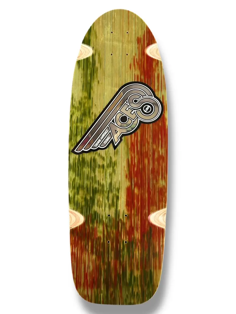 G&S Fibreflex Dennis Martinez's Flying Aces Reissue Deck - Red/ Green Multi 1