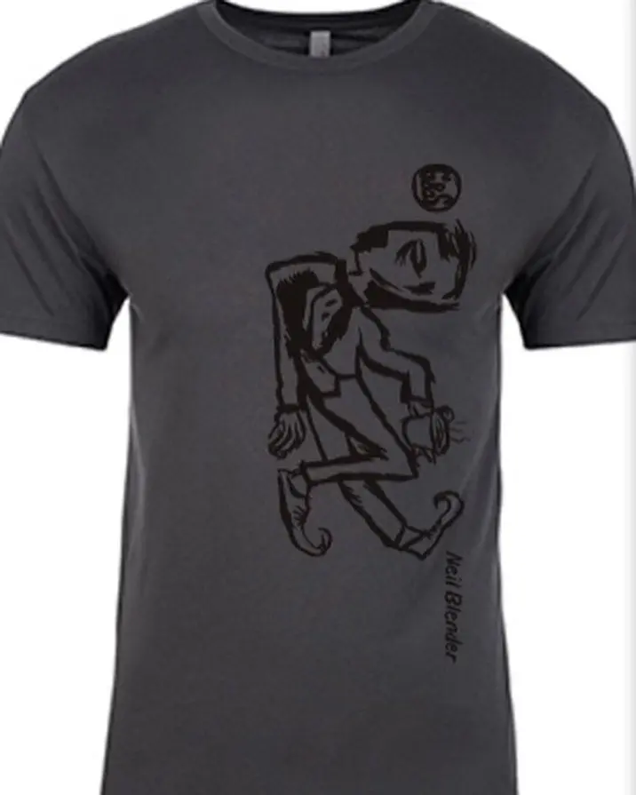 G&S Neil Blender Vertical Coffee Break T Shirt - Heavy Metal 1