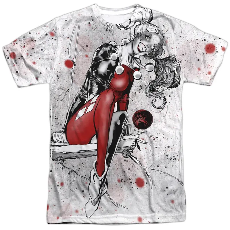 Harley Quinn Sketch Sublimated T-Shirt 1
