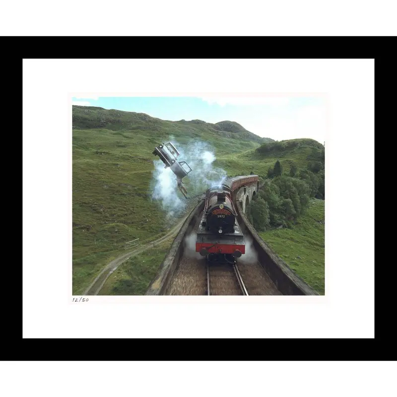 Harry And Ron Flying Alongside The Hogwarts Express Framed Print From Harry Potter And The Chamber Of Secrets 1