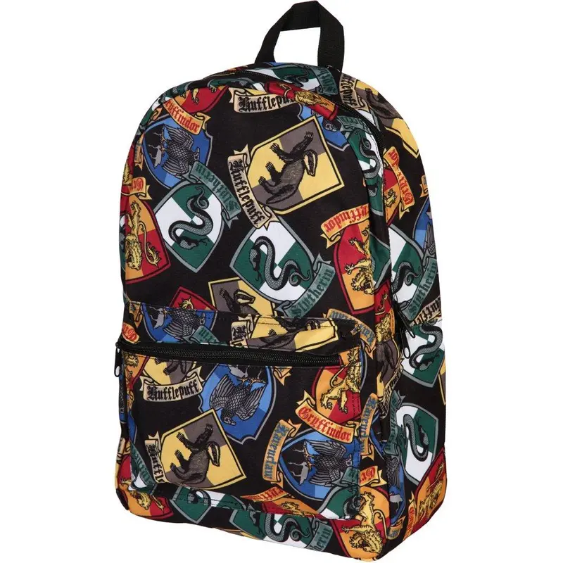 Harry Potter Hogwarts Crest Allover Print Backpack 1