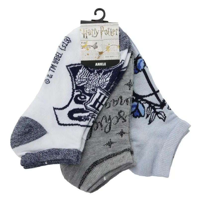 Harry Potter Hogwarts Juniors Ankle Socks Three-Pack 1