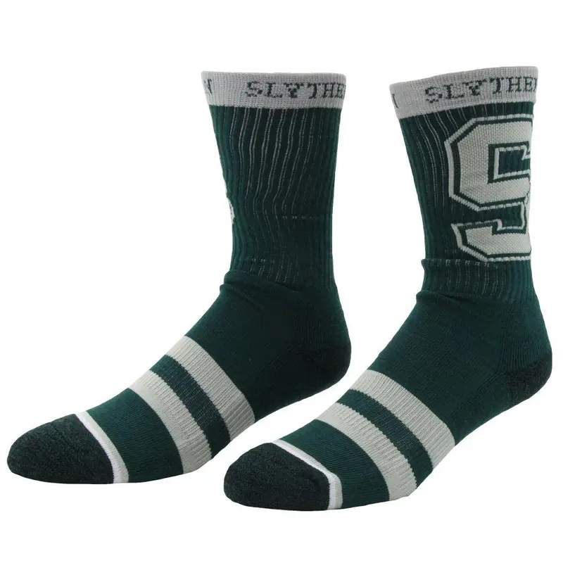 Harry Potter Men's Slytherin Taping Crew Socks 1