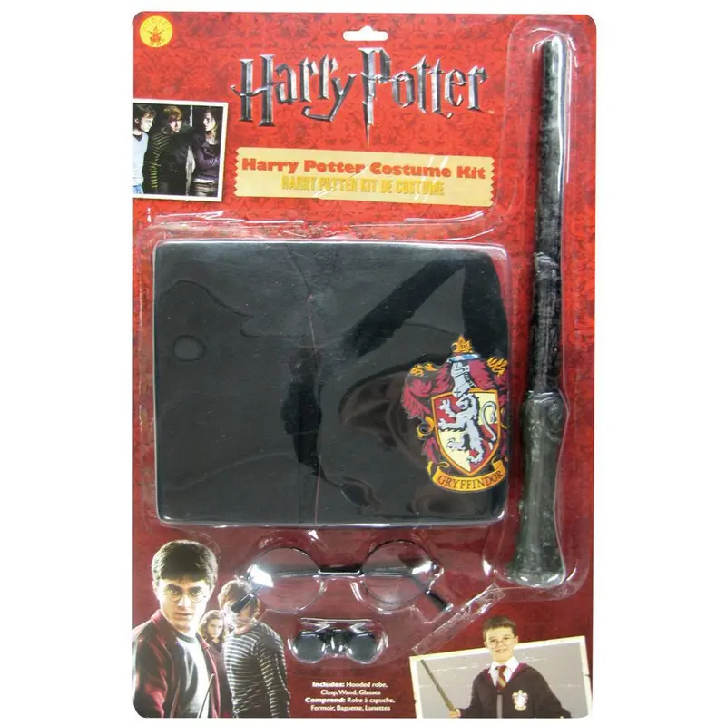 Harry Potter Robe, Wand And Glasses Child Costume Kit 1