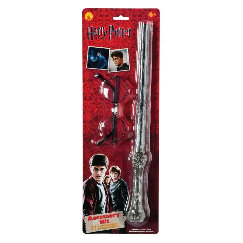 Harry Potter Wand And Glasses Costume Accessory Kit 1
