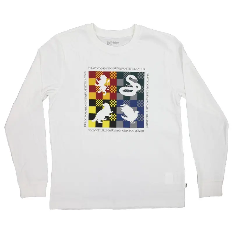 Harry Potter X Vans Hogwarts Women's White Long-Sleeve T-Shirt 1
