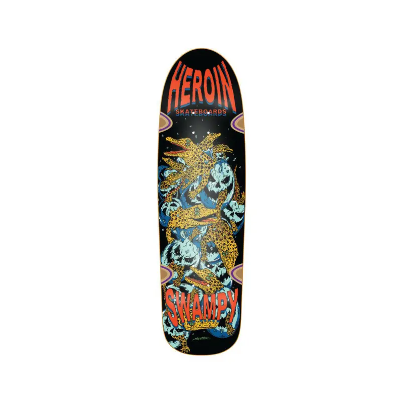 Heroin Skateboards Swampy Gators 9.125 1
