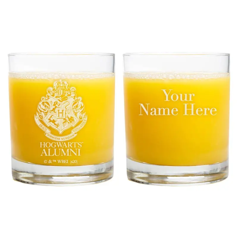 Hogwarts Alumni Crest Personalized Glass, 11 Ounces 1