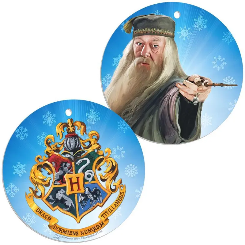 Hogwarts Crest And Albus Dumbledore Crest Ornament 1