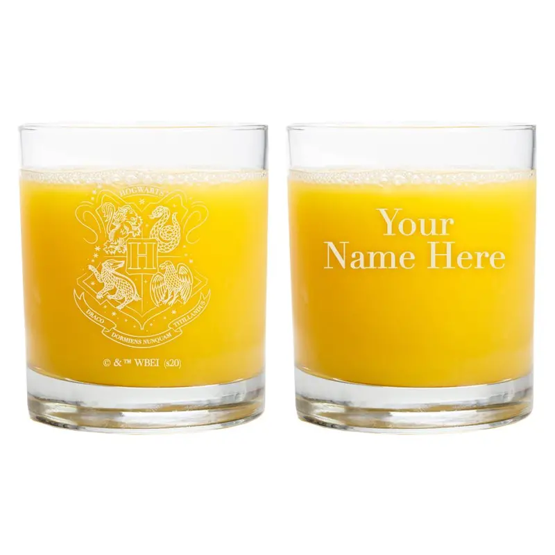 Hogwarts Elaborate Crest Personalized Glass, 11 Ounces 1