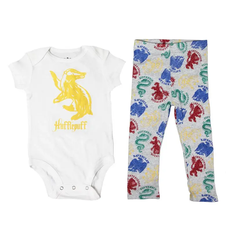 Hufflepuff Baby Bodysuit And Leggings Set From Harry Potter 1
