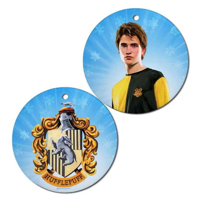 Hufflepuff Crest And Cedric Diggory Ornament 1