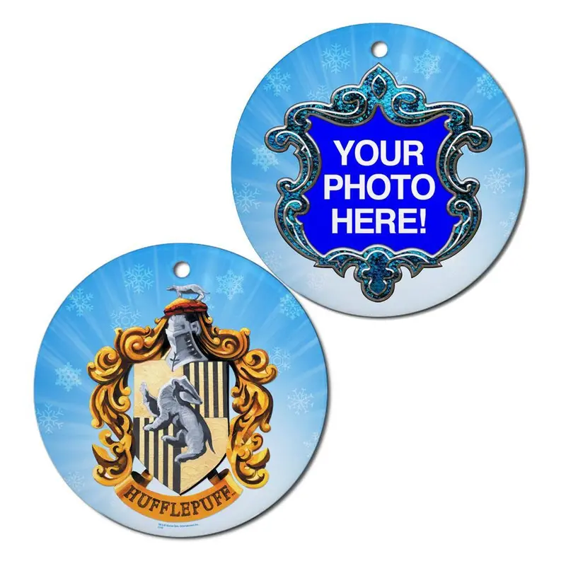 Hufflepuff Crest Personalized Ornament 1
