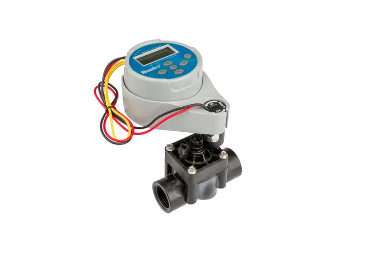 Hunter - Node-100-Valve - Single Station Battery Operated Controller W/ Pgv-101-G Valve 1