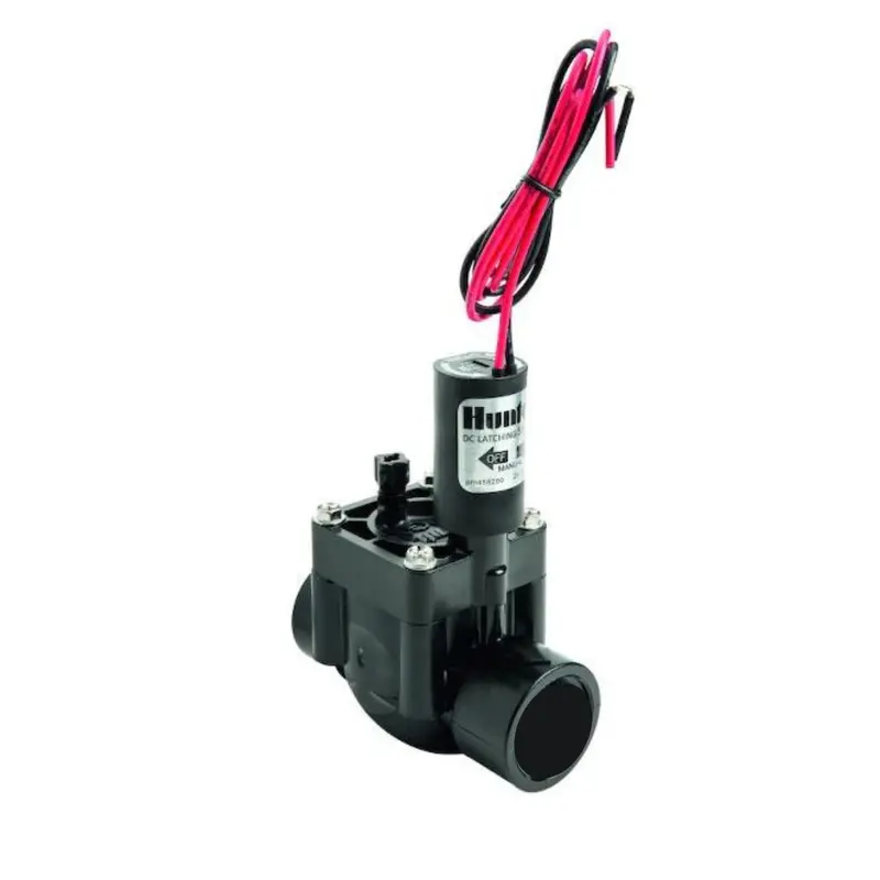Hunter - Pgv-100-Gs-Dc - 1'' Plastic Globe Valve W/ Dc Latching Solenoid (Slip X Slip) 1