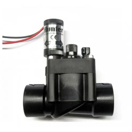 Hunter - Pgv-101-Gs-Dc - 1'' Globe Valve W/ Flow Control & Dc Latching Solenoid (Slip X Slip) 1