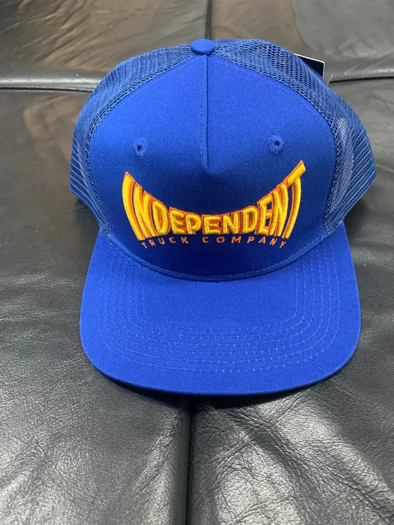 Independent Spanning Trucker Cap Blue 1