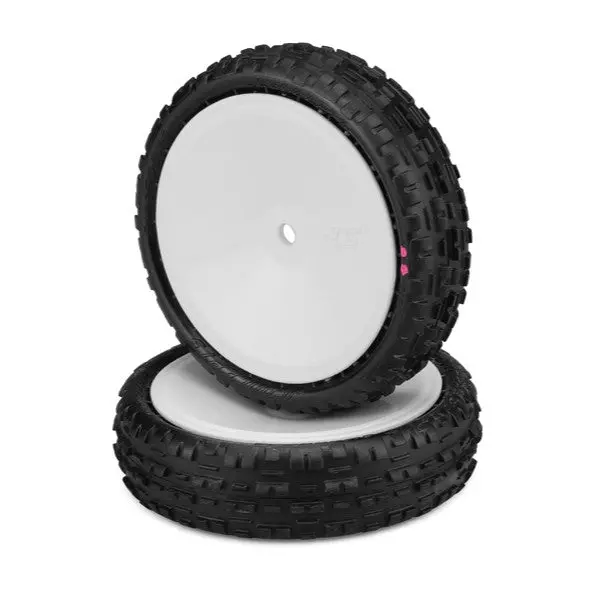 Jconcepts: Swaggers Pre-Mounts 1/10 2Wd Buggy Front Carpet Tires 2.2" Pink Compound 1