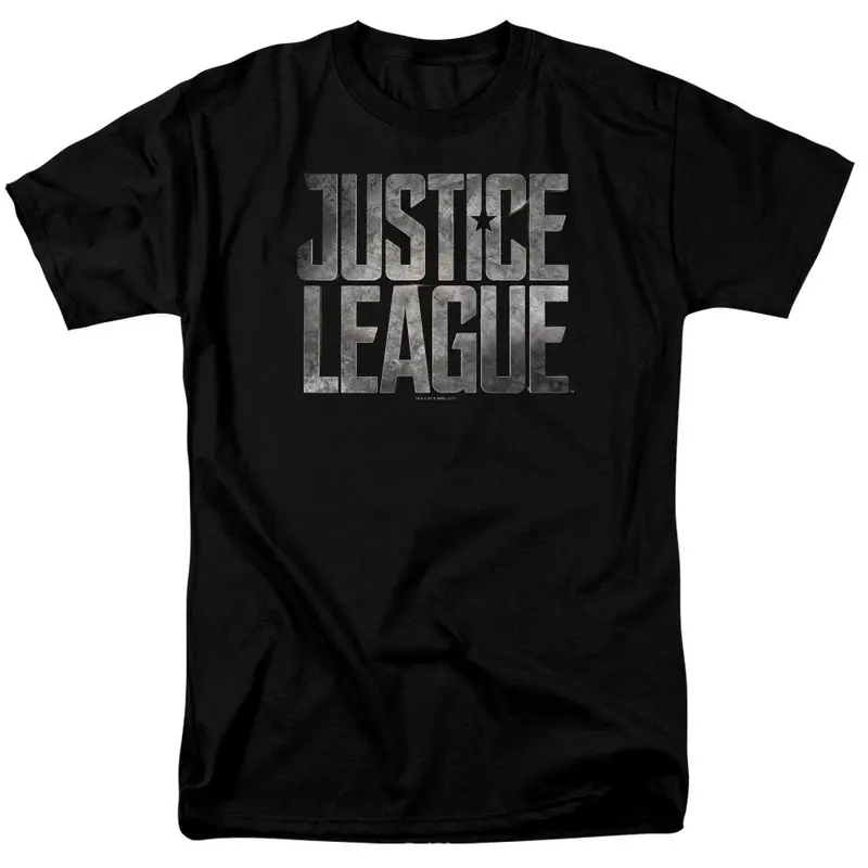 Justice League Movie Metal Logo T-Shirt 1