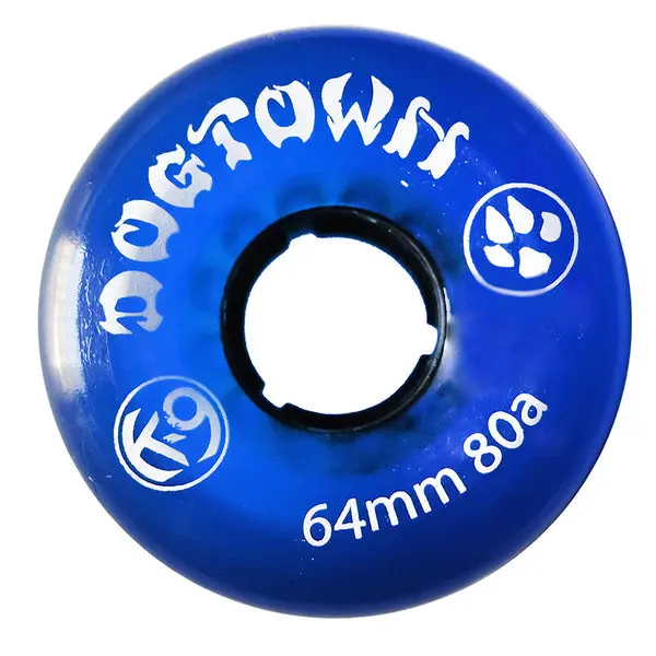 K-9 Premium Cruiser Wheels - 64Mm X 80A - Clear Blue (Set Of 4) 1