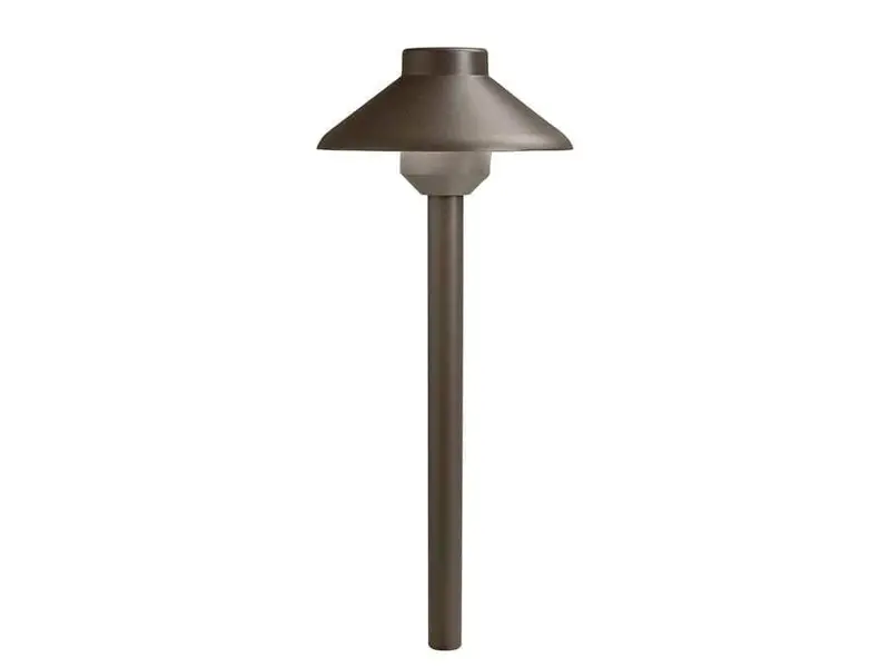 Kichler - Stepped Dome 22.5'' Led Path Light (12V, 2W Integrated Led, 2700K, Textured Architectural Bronze) - 15820Azt27 1