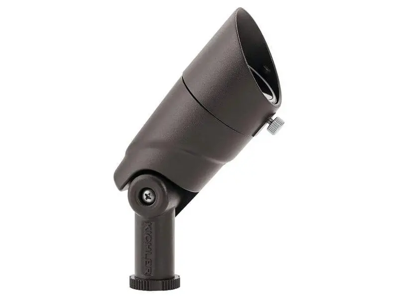 Kichler - Variable Lumen Output Small Flood Light (12V, 5.5W, Integrated Led 35 Deg 2700K, Textured Architectural Bronze) - 16016Azt27 1