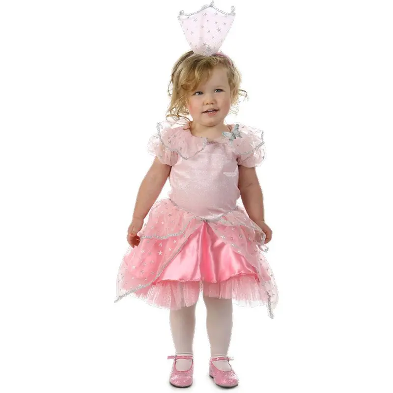 Kids Glinda The Good Witch Dress & Crown Costume 1