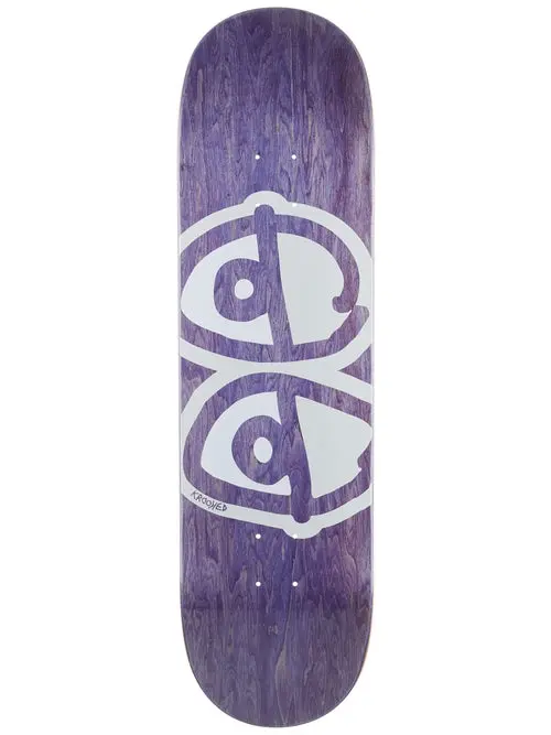 Krooked Eyes Skateboard Deck Purple 8.75 1