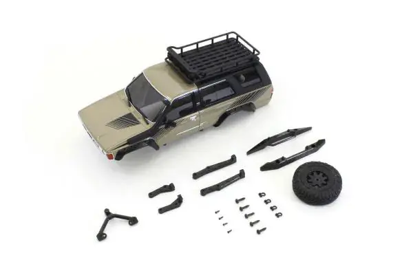 Kyosho Mini-Z 4X4 Mx-01 Toyota 4Runner W/Acc S. Yellow Body Mxb04sy 1