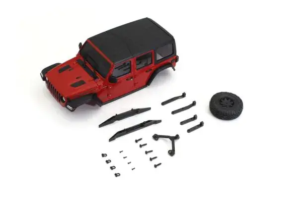 Kyosho Mini-Z 4X4mx-01 Jeepⓡ Wrangler Unlimited Rubicon Firecracker Red Body Mxb01r 1