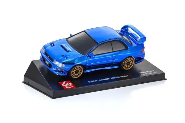 Kyosho Mini-Z Awd Ma020n Subaru Impreza 22B-Sti Version Chrome Blue Body Kyosho 60Th Anniversary Mzp457cbl 1